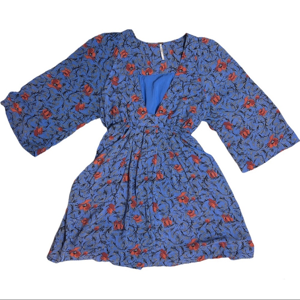Free People Blue Combo dress XS